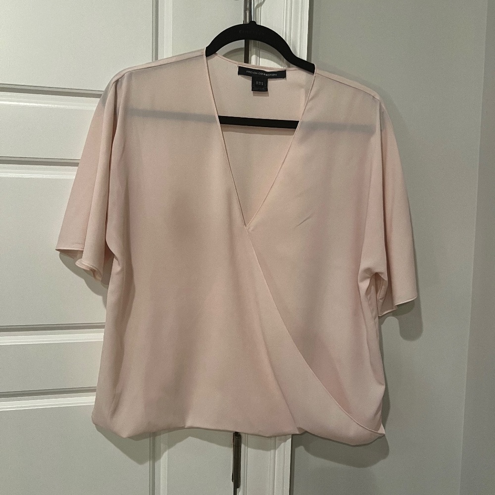French Connection faux wrap top